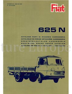 1965 FIAT 625 N1 ERSATZTEILKATALOG KAROSSERIE