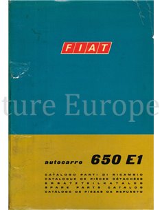 1968 FIAT 650 E1 CARROSSERIE ONDERDELENHANDBOEK 
