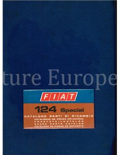 1972 FIAT 124 SPECIAL SPARE PARTS CATALOG
