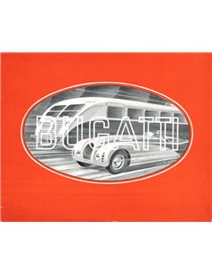 1939 BUGATTI LA 3 LITRES 300 TYPE 57 BROCHURE FRENCH