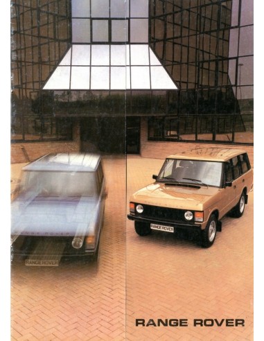 1983 LAND ROVER RANGE ROVER BROCHURE ENGELS