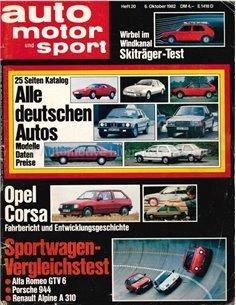 1982 AUTO MOTOR UND SPORT 20 DEUTSCH