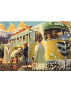 1949 ALFA ROMEO 430 A AUTOBUS BROCHURE FRENCH