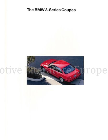 1994 BMW 3ER COUPÉ PROSPEKT ENGLISCH (USA)