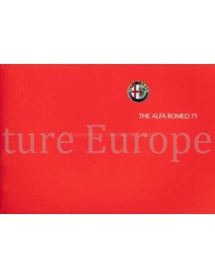 1988 ALFA ROMEO 75 BROCHURE ENGELS
