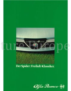 1985 ALFA ROMEO SPIDER BROCHURE GERMAN