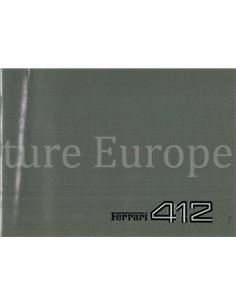 1985 FERRARI 412 PRESSKIT FRENCH 353/85