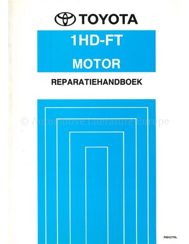 1995 TOYOTA LANDCRUISER 1HD-FT MOTOR WERKSTATTHANDBUCH NIEDERLÄNDISCH