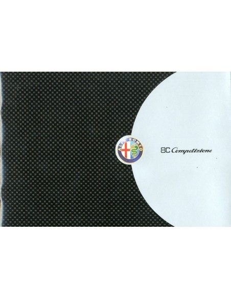 2008 ALFA ROMEO 8C COMPETIZIONE PRESSKIT ENGLISH