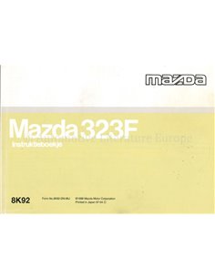 1996 MAZDA 323 INSTRUCTIEBOEKJE NEDERLANDS