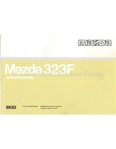 1996 MAZDA 323 OWNERS MANUAL DUTCH