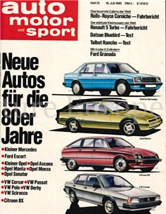 1980 AUTO MOTOR UND SPORT 15 DUITS