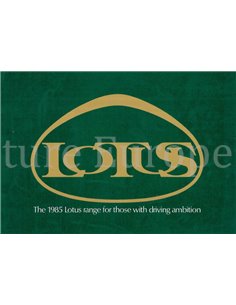 1985 LOTUS PROGAMMA BROCHURE ENGELS
