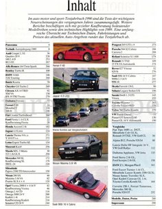 1990 AUTO MOTOR UND SPORT TESTJAHRBUCH DEUTSCH  2