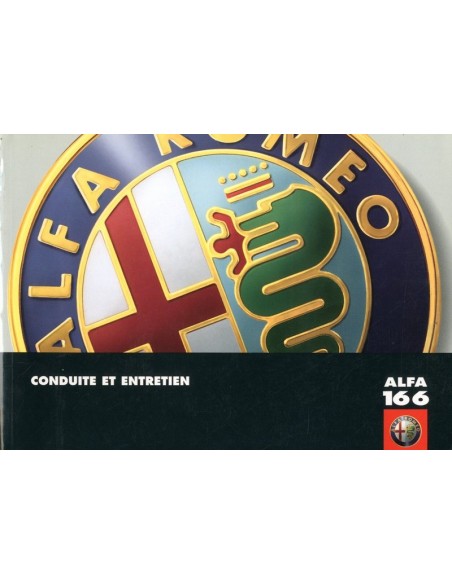 1998 ALFA ROMEO 166 OWNERS MANUAL FRENCH