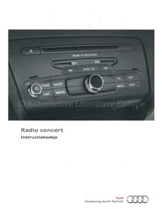 2012 AUDI CONCERT INSTRUCTIEBOEKJE NEDERLANDS