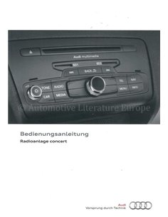 2013 AUDI CONCERT BEDIENUNGSANLEITUNG DEUTSCH