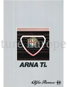 1984 ALFA ROMEO ARNA TI BROCHURE DUITS