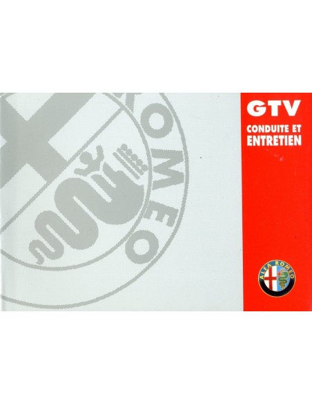 1998 ALFA ROMEO GTV INSTRUCTIEBOEKJE FRANS