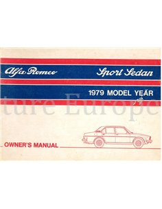 1979 ALFA ROMEO SPORT SEDAN OWNERS MANUAL ENGLISH (US)