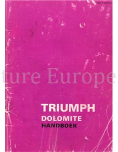 1972 TRIUMPH DOLOMITE OWNER'S MANUAL DUTCH