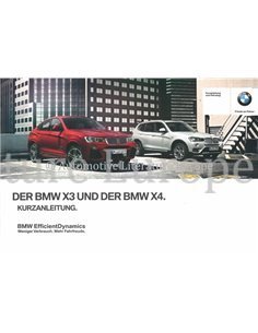 2015 BMW X3 UND X4 KURZANLEITUNG DEUTSCH
