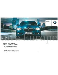 2013 BMW 1ER KURZANLEITUNG DEUTSCH