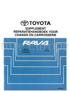 2003 TOYOTA RAV4 CHASSIS & BODY WORKSHOP MANUAL DUTCH