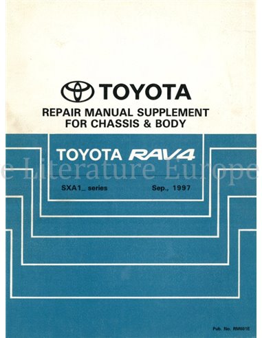1997 TOYOTA RAV4 FAHRWERK & KAROSSERIE WERKSTATTHANDBUCH ENGLISCH