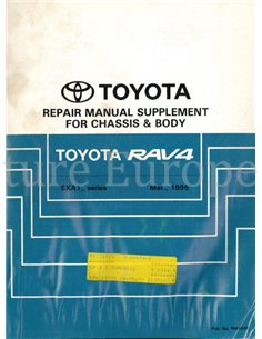 1995 TOYOTA RAV4 CHASSIS EN CARROSSERIE WERKPLAATSHANDBOEK ENGELS