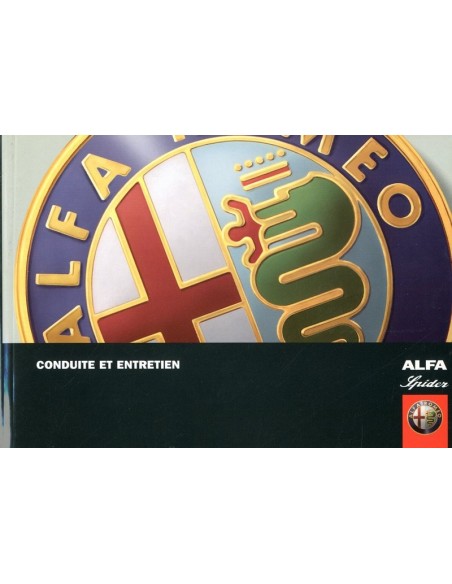 2006 ALFA ROMEO SPIDER INSTRUCTIEBOEKJE FRANS