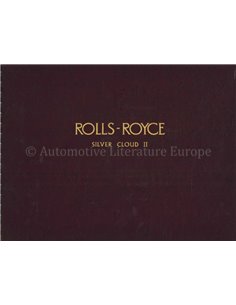 196? ROLLS ROYCE SILVER CLOUD II BROCHURE ENGELS
