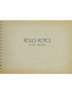 196? ROLLS ROYCE SILVER WRAITH PROSPEKT ENGLISCH