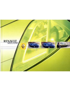 2003 RENAULT MEGANE INSTRUCTIEBOEKJE NEDERLANDS