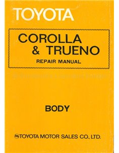 1974 TOYOTA COROLLA | TRUENO CHASSIS WERKPLAATSHANDBOEK ENGELS