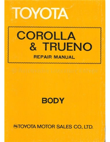 1974 TOYOTA COROLLA | TRUENO CHASSIS WERKPLAATSHANDBOEK ENGELS