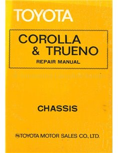 1974 TOYOTA COROLLA | TRUENO FAHRGESTELL WERKSTATTHANDBUCH ENGLISCH