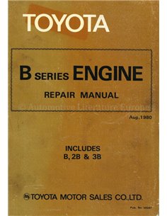 1980 TOYOTA DYNA COASTER | LAND CRUISER  MOTOR WERKPLAATSHANDBOEK ENGELS