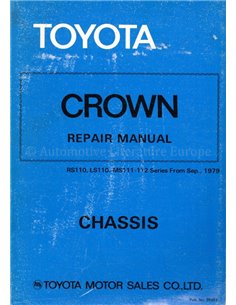 1979 TOYOTA CROWN CHASSIS WERKPLAATSHANDBOEK ENGELS