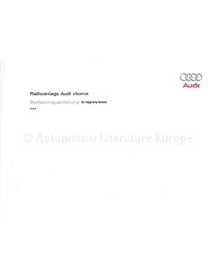 2009 AUDI A3 SPORTBACK OWNER'S MANUAL GERMAN 2