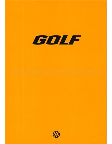 1977 VOLKSWAGEN GOLF PROSPEKT NIEDERLÄNDISCH
