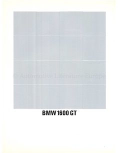 1967 BMW 1600 GT BROCHURE NEDERLANDS