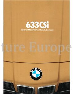 1978 BMW 6 SERIE BROCHURE ENGELS (USA)