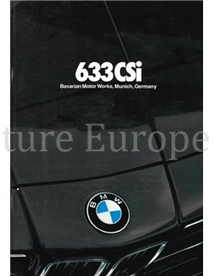 1980 BMW 6 SERIES BROCHURE ENGLISH (US)