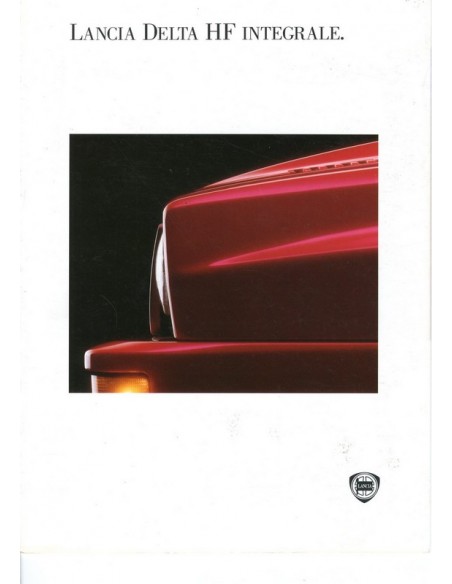 1993 LANCIA DELTA HF INTEGRALE BROCHURE ITALIAANS