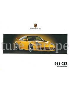 2004 PORSCHE 911 GT3 OWNERS MANUAL GERMAN