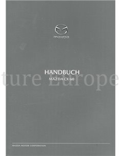 2022 MAZDA CX-60 OWNERS MANUAL GERMAN