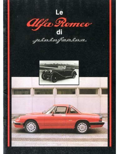 1984 ALFA ROMEO DI PININFARINA BROCHURE ITALIAANS