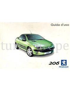 2001 PEUGEOT 206 CC INSTRUCTIEBOEKJE ITALIAANS