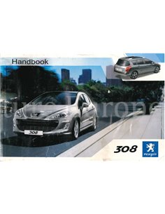 2008 PEUGEOT 308 INSTRUCTIEBOEKJE ENGELS
